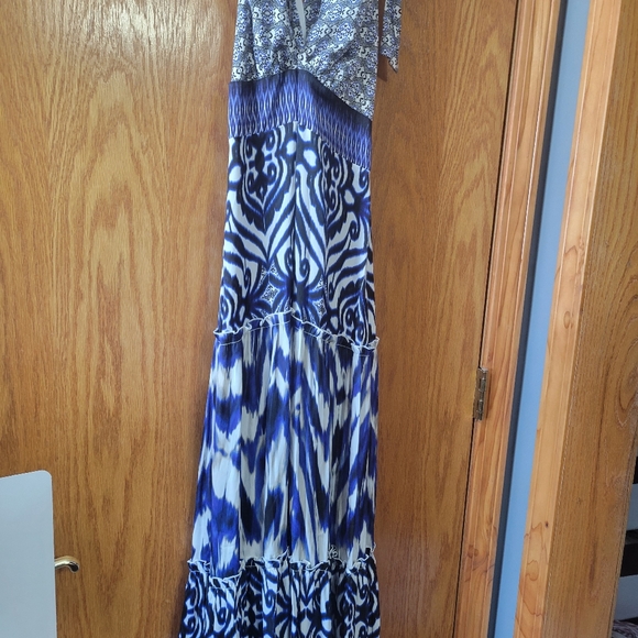 New york and company Eva Mendes collection long halter top dress - Picture 2 of 10